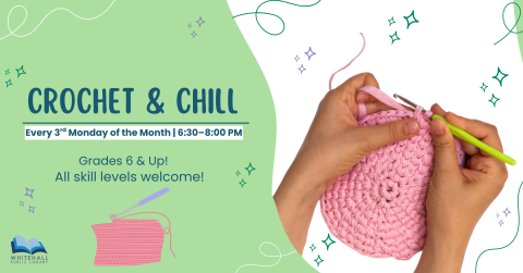 Pair of hands crocheting