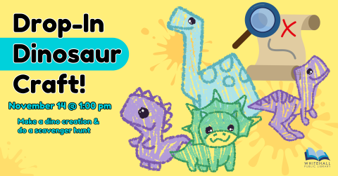 Dino craft and scavenger hunt